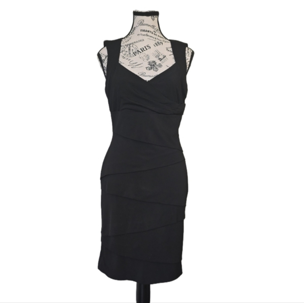White House Black Market Black Midi Dress